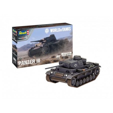 Revell® World of Tanks maquette militaire Panzer III 1:72 référence 03501