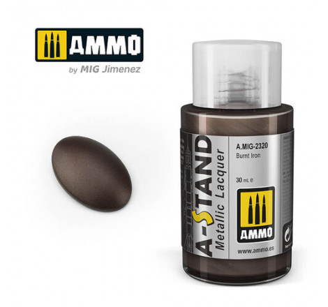 Ammo® Peinture A-Stand Burnt Iron Lacquer référence A.MIG-2320