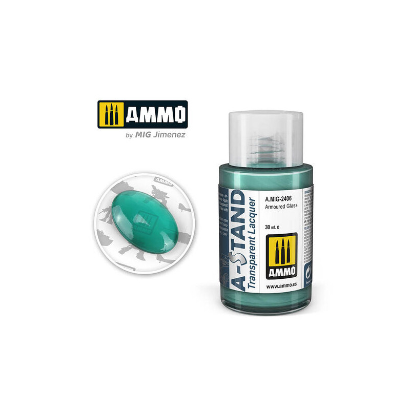 Ammo® Peinture A-Stand Armoured Glass Lacquer référence A.MIG-2406