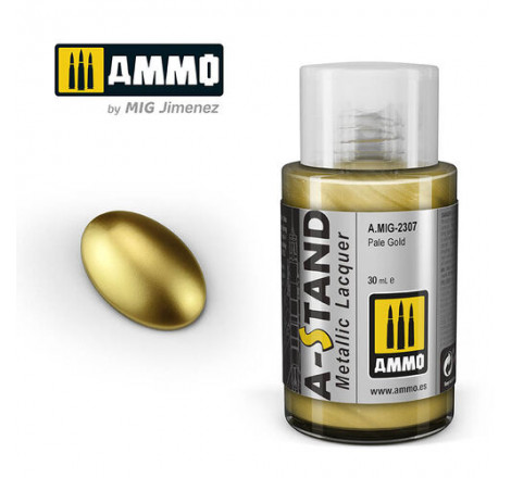 Ammo® Peinture A-Stand Pale Gold Lacquer référence A.MIG-2307