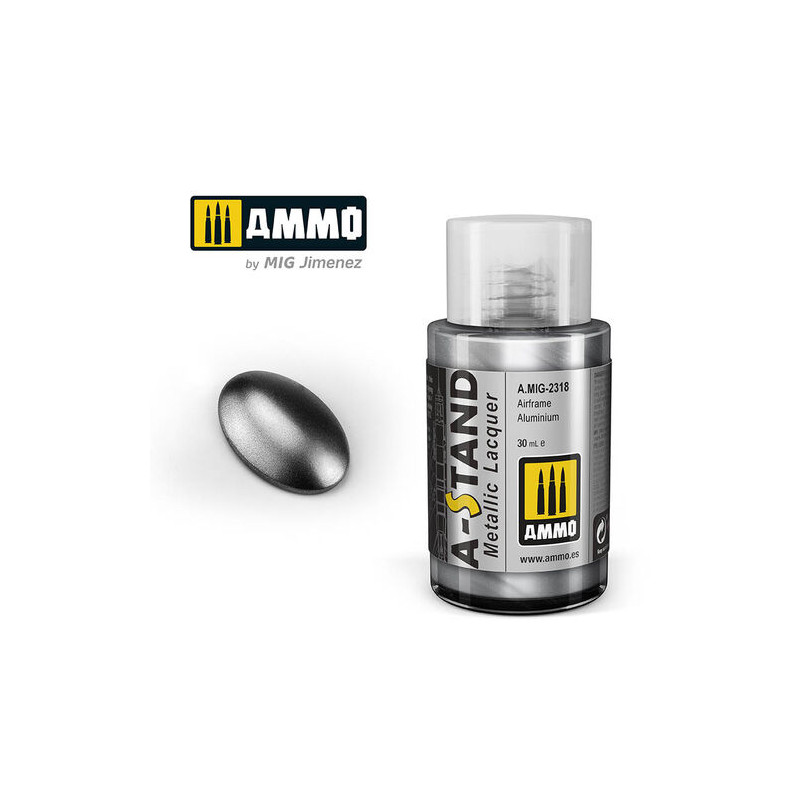 Ammo® Peinture A-Stand Airframe Aluminium Lacquer référence A.MIG-2318