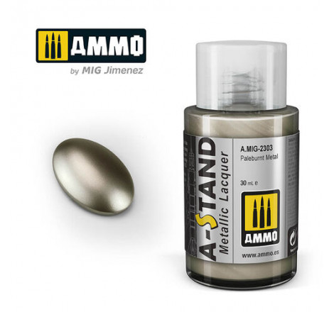 Ammo® Peinture A-Stand Paleburnt Metal Lacquer référence A.MIG-2303