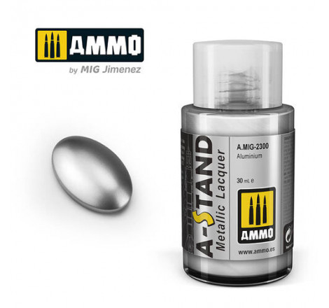 Ammo® Peinture A-Stand Aluminium Lacquer référence A.MIG-2300