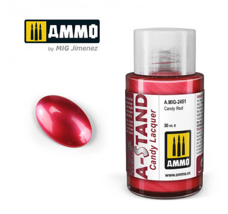 Ammo® Peinture A-Stand Candy Red Lacquer référence A.MIG-2451