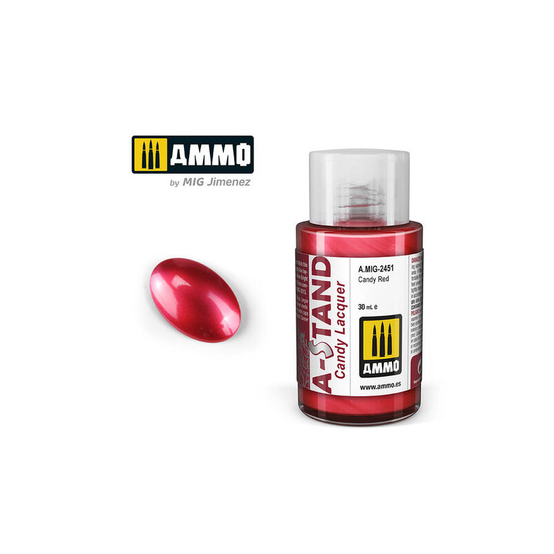 Ammo® Peinture A-Stand Candy Red Lacquer référence A.MIG-2451