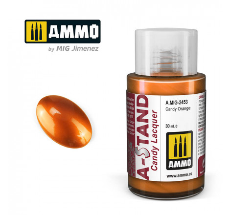 Ammo® Peinture A-Stand Candy Orange Lacquer référence A.MIG-2453