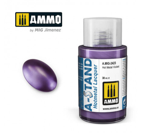 Ammo® Peinture A-Stand Hot Metal Violet Lacquer référence A.MIG-2423