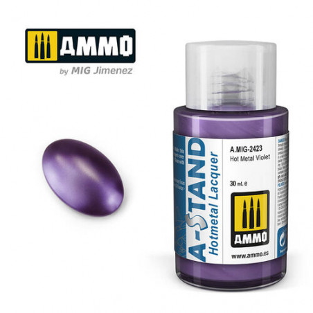 Ammo® Peinture A-Stand Hot Metal Violet Lacquer référence A.MIG-2423