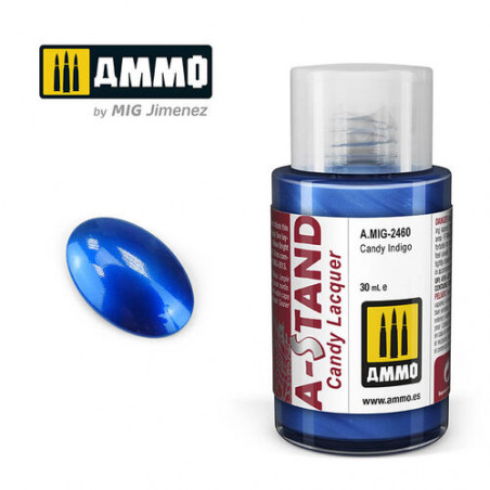 Ammo® Peinture A-Stand Candy Cobalt Blue Lacquer référence A.MIG-2459