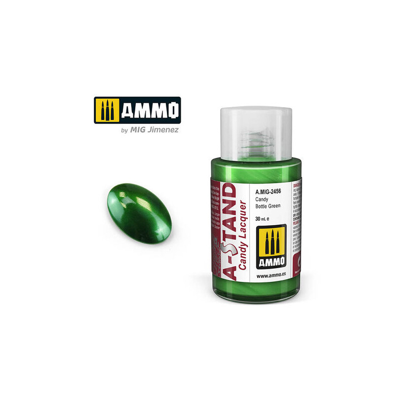 Ammo® Peinture A-Stand Candy Bottle Green Lacquer référence A.MIG-2456