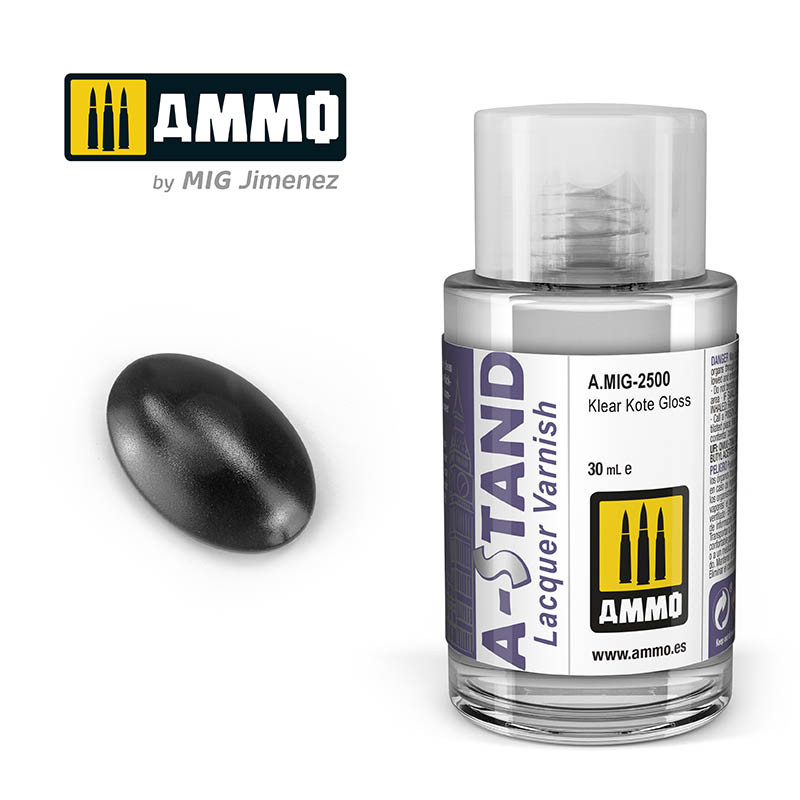 Ammo® Peinture A-Stand Vernis brillant Lacquer référence A.MIG-2500