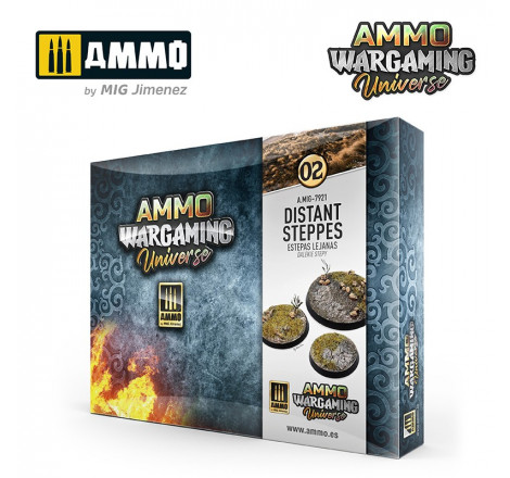 Ammo® Set de soclage Distant Steppes 02 - Ammo Wargaming Universe référence A.MIG-7921