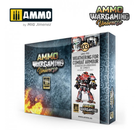 Ammo® Weathering pour armure de combat 03 - Ammo Wargaming Universe référence A.MIG-7922