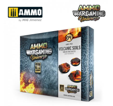 Ammo® Set de soclage Volcanic Soils 04 - Ammo Wargaming Universe référence A.MIG-7923