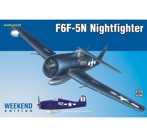 Eduard® maquette militaire Avion F6F-52 Nightfighter 1:72