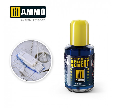 Ammo® Colle night blue cement référence A.MIG-2045