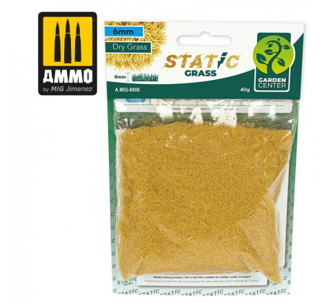 Ammo® Flocage 6 mm Dry Grass - Static Grass référence A.MIG-8808