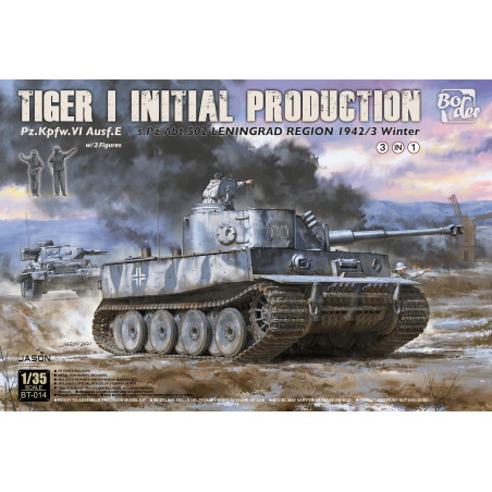 Border® Maquette Tiger Ausf.E (initial production)  Leningrad 1942/3 Winter 1:35 référence BT-014
