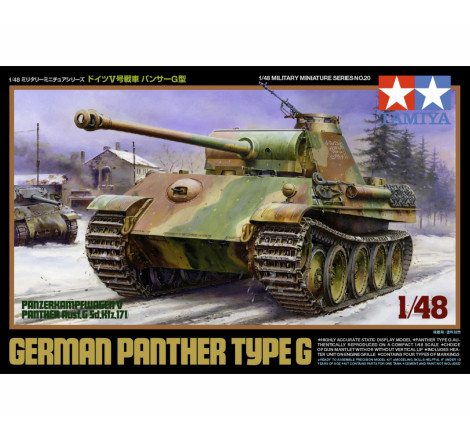 Tamiya® maquette militaire Panther type G 1:48 référence 32520