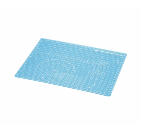 Tamiya® Tapis de coupe A4 bleu semi-transparent 74149