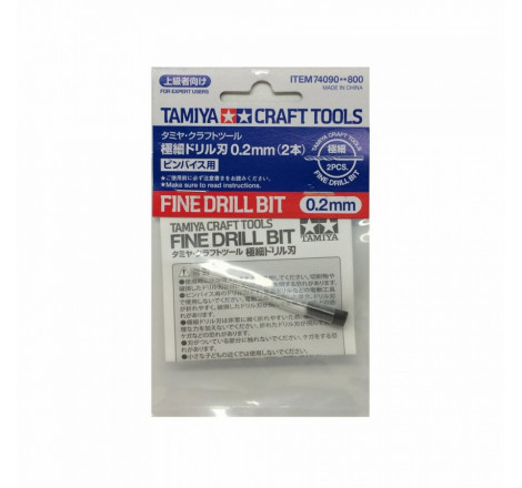 Tamiya® forets 0.2 mm 74090