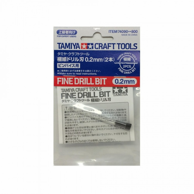 Tamiya® forets 0.2 mm 74090