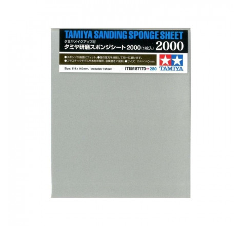 Tamiya® éponge abrasive grain 2000 référence 87170.