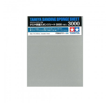Tamiya® éponge abrasive grain 3000 référence 87171.