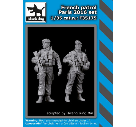 Black Dog® Set patrouille française Paris 2016 (plan vigipirate) 1:35