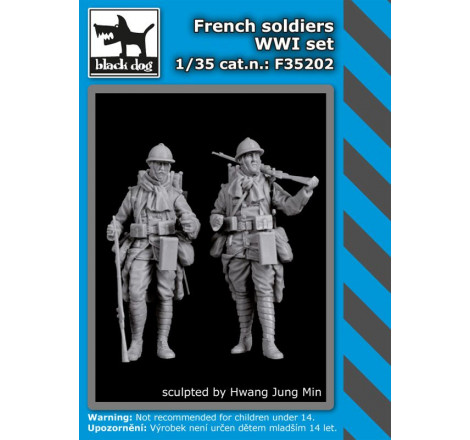 Black Dog® Set soldats français WW1 1:35 référence F35202