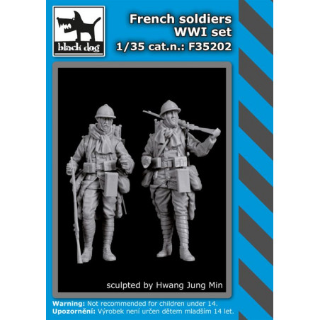 Black Dog® Set soldats français WW1 1:35 référence F35202