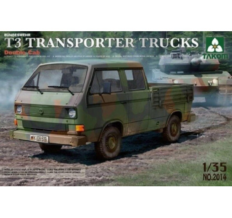 Takom® Maquette véhicule T3 Transporter Trucks double cab 1:35 référence 2014