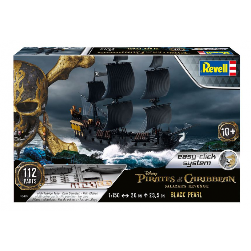 Revell® Maquette bateau pirate des caraïbes  Black Pearl 1:150 référence 05499