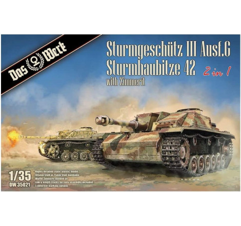 Das Werk® Maquette militaire Sturmgeschütz III Ausf.G / Sturmhaubitze 42 (2en1) 1:35 référence DW35021