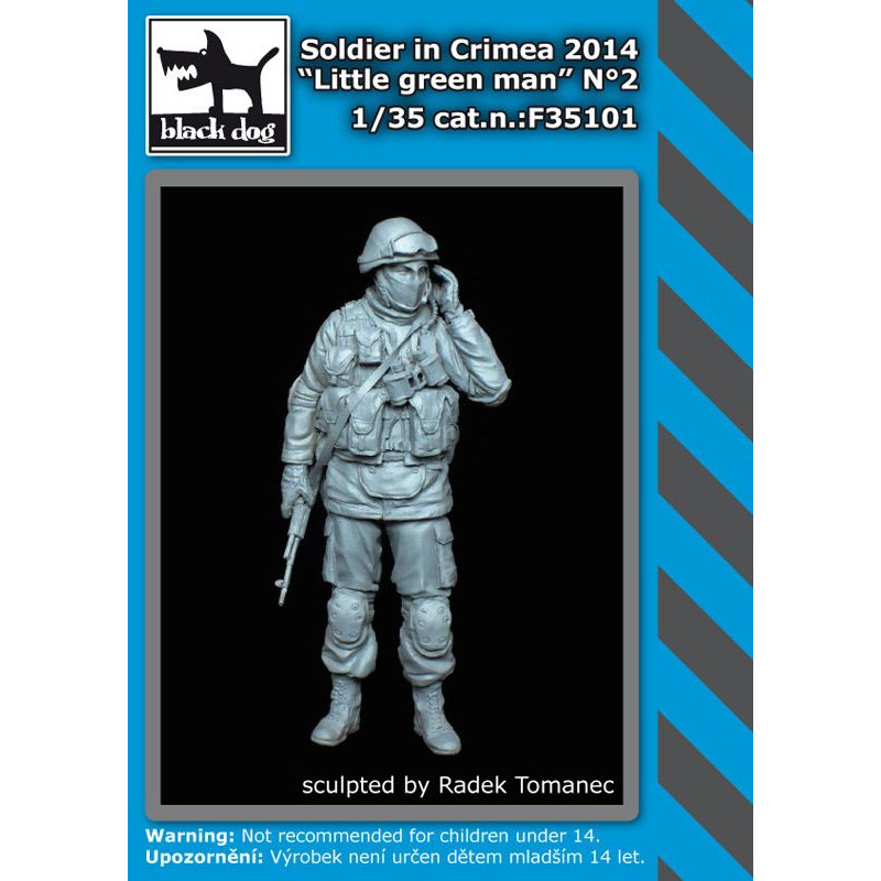 Black Dog® Soldat en Crimée 2014 "Little green man" n°2 1:35