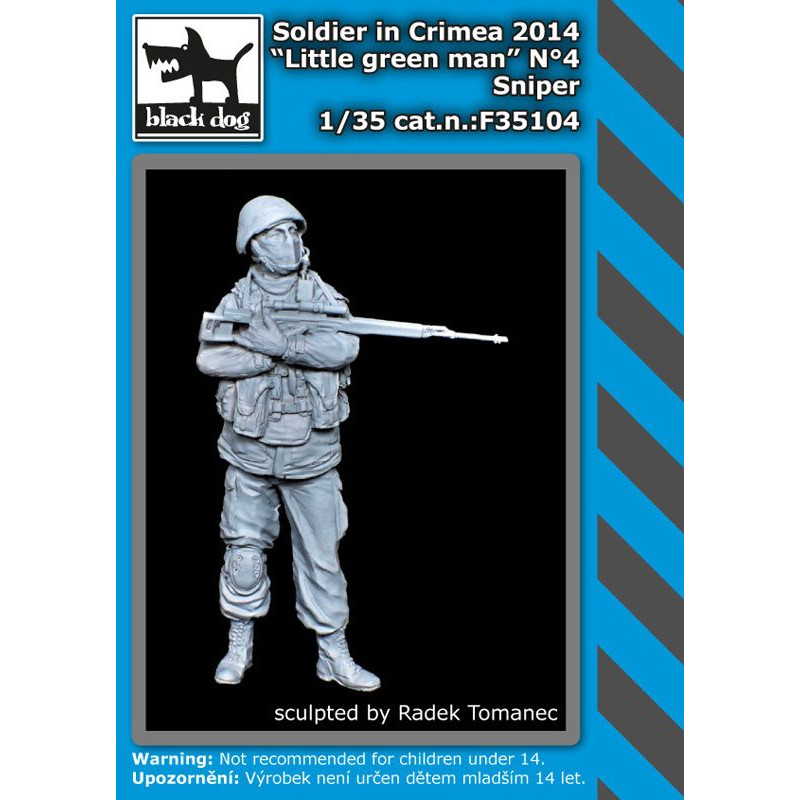 Black Dog® Soldat sniper en Crimée 2014 "Little green man" n°4 1:35 référence F35104