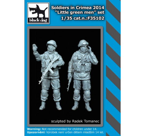 Black Dog® Set soldats en Crimée 2014 "Little green men" 1:35 référence F35102