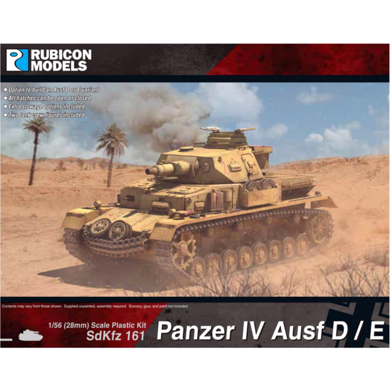 Rubicon Models® Maquette char allemand Panzer IV Ausf.D/E 1:56 référence 280076