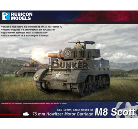 Rubicon Models® Maquette char US M8 Scott 1:56 référence 280024
