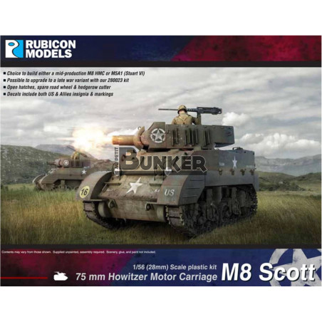 Rubicon Models® Maquette char US M8 Scott 1:56 référence 280024