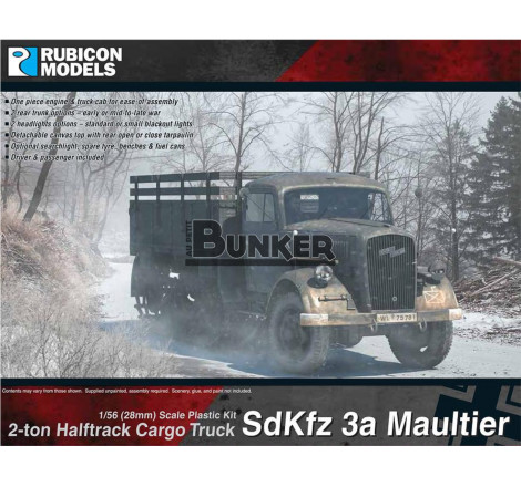 Rubicon Models® Maquette camion SdKfz 3a Maultier 1:56 référence 280046