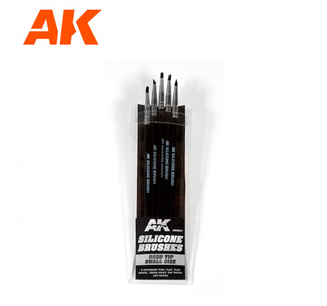 AK® Set pinceaux silicone - Hard Tip - small référence AK9087