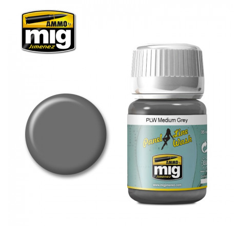 Ammo® Panel line medium grey A.MIG-1601