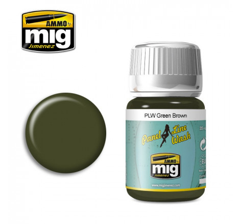 Ammo® Panel line green brown A.MIG-1612