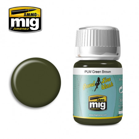 Ammo® Panel line green brown A.MIG-1612