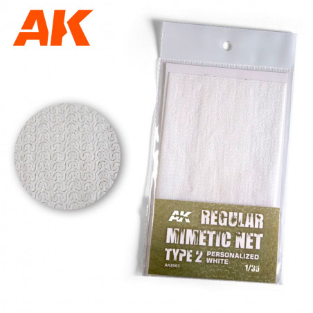 AK® Filet de camouflage moderne blanc personnalisé net type 2 1:35 AK8063