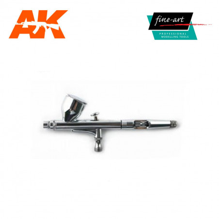 AK® fine-art Aérographe double action professionnel 0.2 mm FA-180X