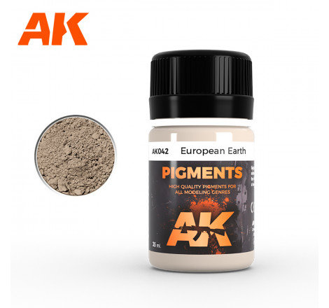 AK® Pigment Europe Earth (terre européenne) référence AK042