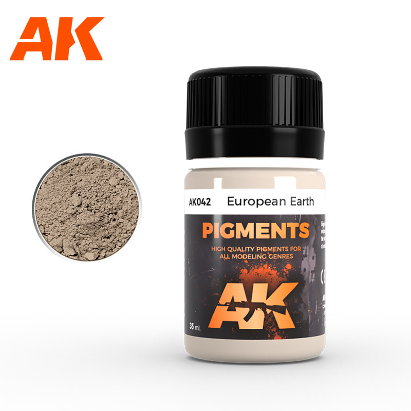 AK® Pigment Europe Earth (terre européenne) référence AK042