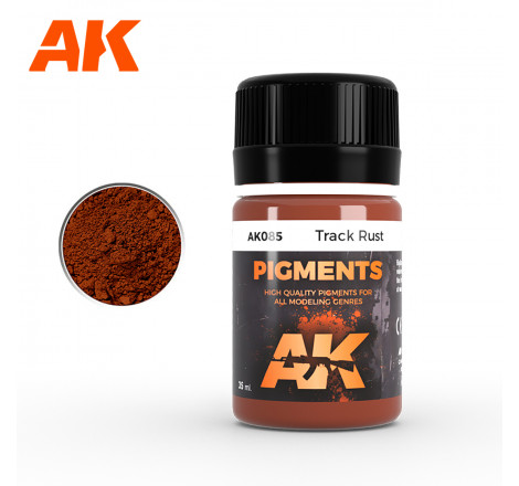 AK® Pigment Track Rust (rouille chenille) référence AK085